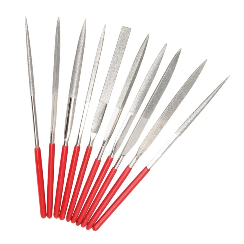 10pcs 140mm Diamond Mini Needle File Set Handy Tools for Ceramic Crafts - intl