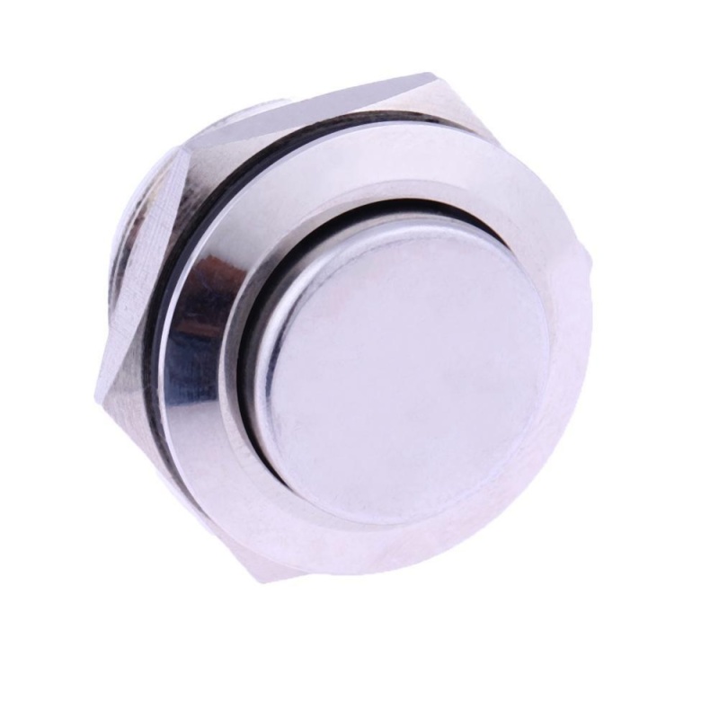 Bảng giá Mua 19mm Waterproof Momentary Stainless Steel Push Button Switch (Silver) - intl
