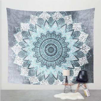 210cmx150cm Indian Mandala Tapestry Wall Hanging Bohemian Bedspread Dorm Decor Beach Towel Yoga Mat Blanket Table Cloth - intl  