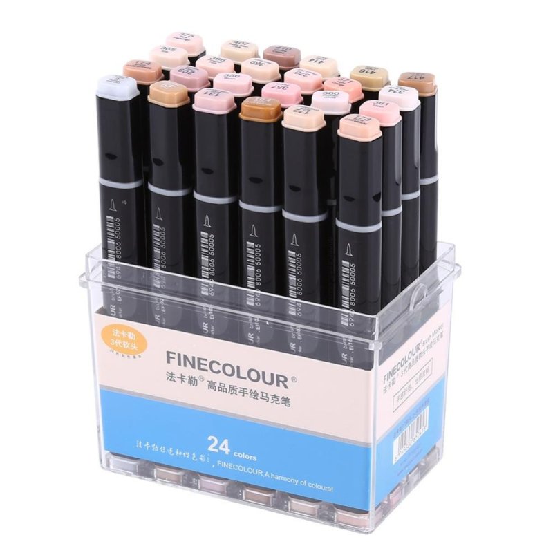 Mua 24 Colors Art Dual Tips Marker Pens Painting Highlighting Brush -
intl