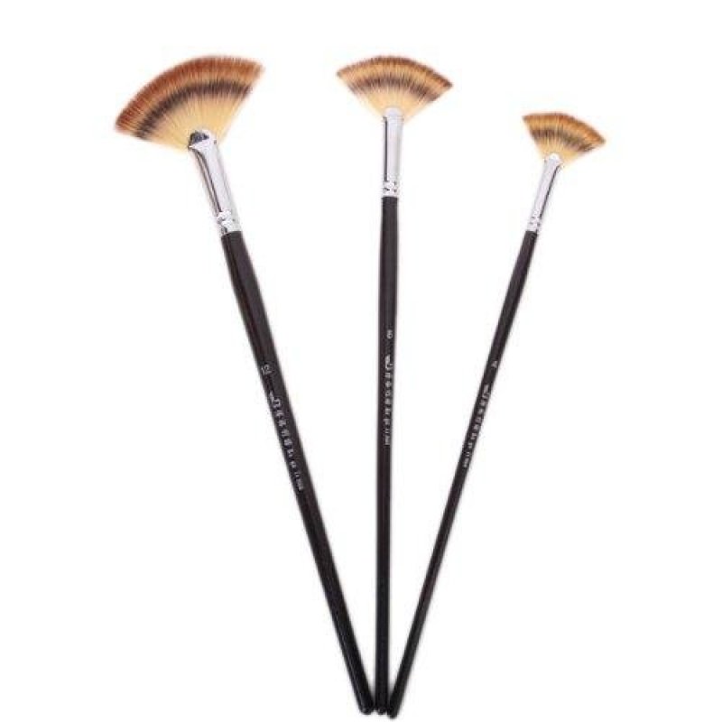 Mua 3 Pcs Nylon Fan Brush Oil Painting Watercolor Pen - intl