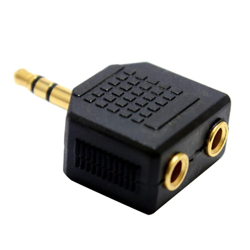 Bảng giá Mua 3.5mm Stereo Jack Headphone Splitter Adaptor 1 Plug to 2 Sockets - intl