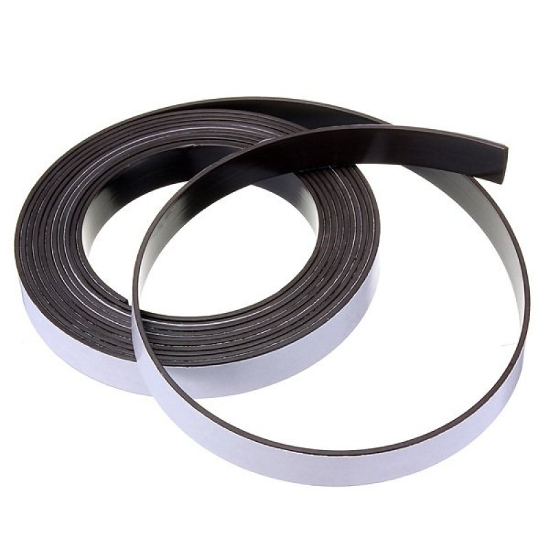 3m Self Adhesive Rubber Magnetic Tape Magnet Strip 12.7mm (1/2) Wide x 1.5mm - intl