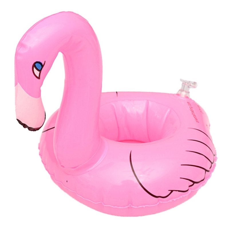 5Pcs Inflatable Flamingo Drink Can Holder Swimming Bath Beach Kid Toy - intl