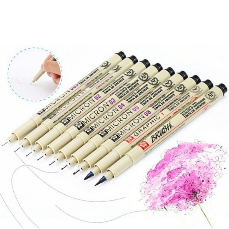 Mua 8x Pigma Manga Comic Graphic Markers Drawing Fine Point Ink Pens
Brush Kit Beige - intl