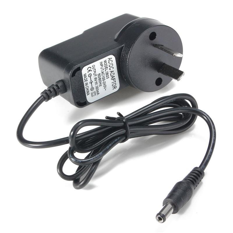 Bảng giá Mua AU plug Power Adapter AC 100V-240V DC 6V 300mA Out put adaptor jack size : 5.5mm x 2.1mm - intl