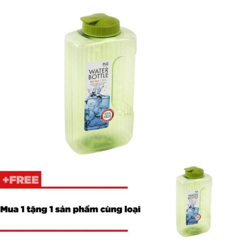 Hình ảnh Bình Đựng Nước Tập Gym Xanh Lá 2.1 Lít + Mua 1 Tặng 1
