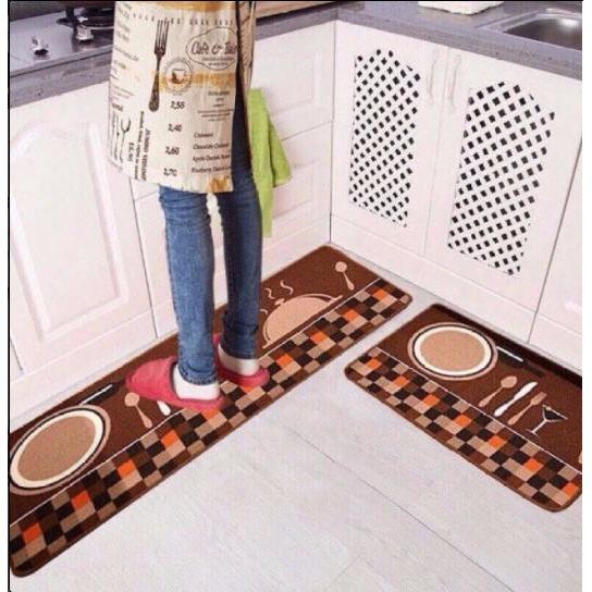 Bộ 02 thảm nhà bếp cao cấp (40 x 60 và 40 x 120 cm)