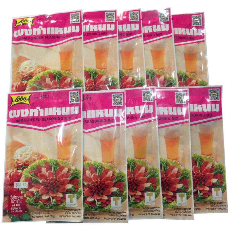 Giá bán Bộ 10 gói bột gia vị làm nem chua LOBO 70g