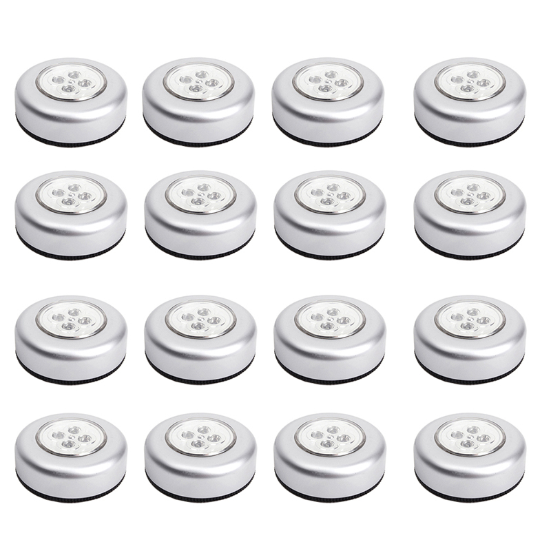 Bảng giá Mua Bộ 16 đèn led dán tường 4 bóng Huy Tuấn (trắng)