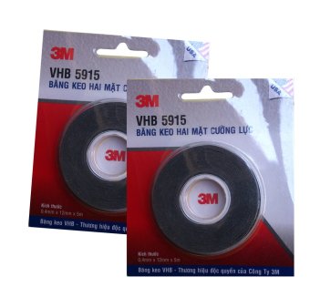 Bộ 2 cuộn băng keo siêu dính 3M VHB 5915 (Đen)  