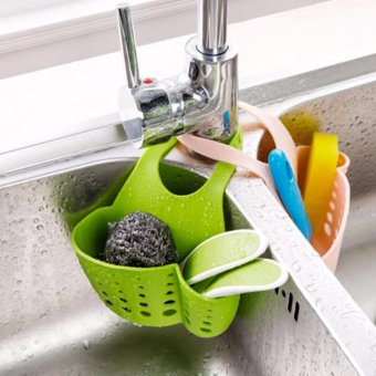 Bộ 2 giỏ treo lưới rửa bát và xà bông