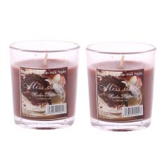So Sánh Giá Bộ 2 ly nến thơm votives hương Mocha latte Miss Candle FtraMart FTM-NQM0413 (Nâu đậm)