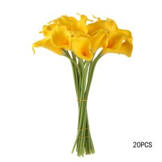 Khuyến Mãi Bó 20 bông hoa huệ giả cho lễ cưới màu vàng   welcomehome