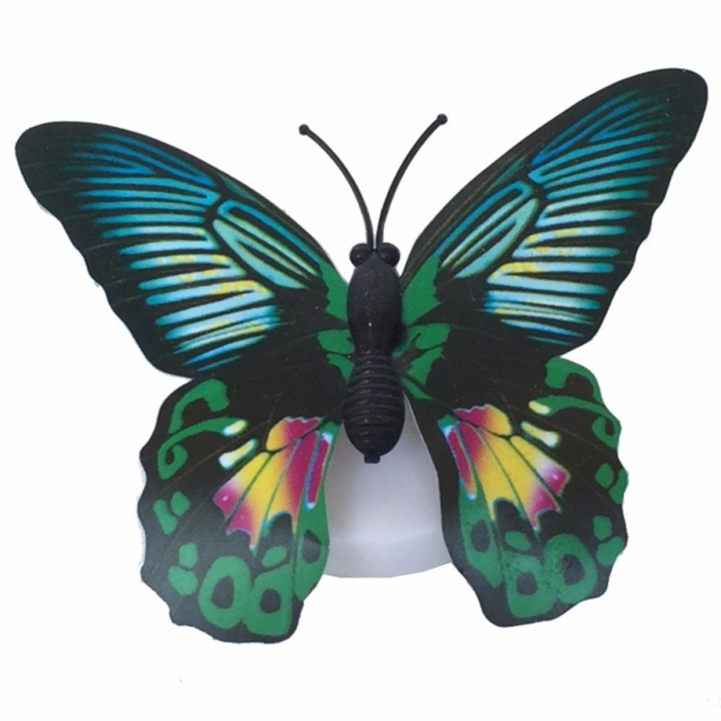Bảng giá Mua Bộ 3 đèn led đặc biệt dán hình bướm thông minh