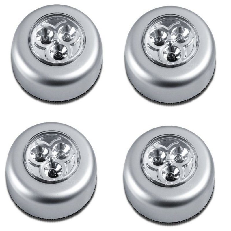 Bảng giá Bộ 4 Đèn LED Chạm Tắt Mở Cho Ôtô Và Gia Đình HQ206082 -3 + Tặng 1 Bút bi cao cấp K 410