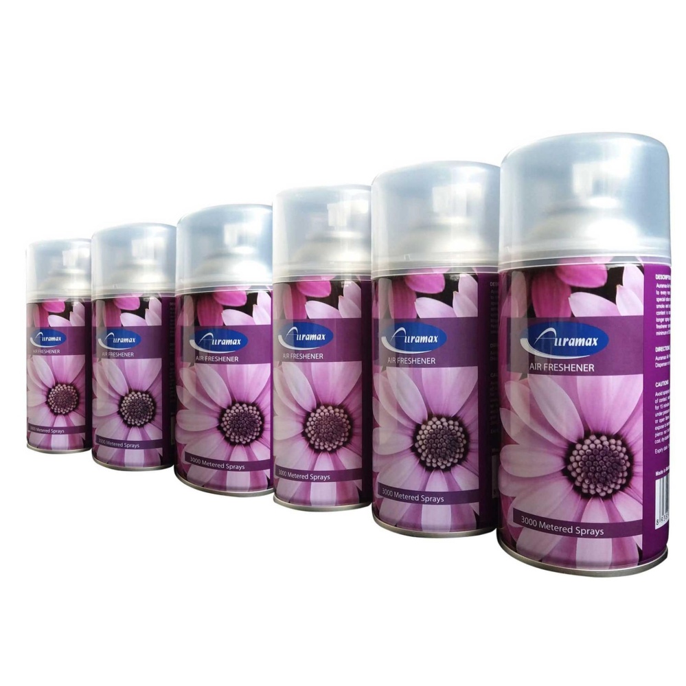 Bộ 6 chai nước hoa xịt phòng Auramax hương Lavender 300ml