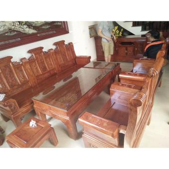Bộ bàn ghế Âu Á tay hộp gỗ Hương  