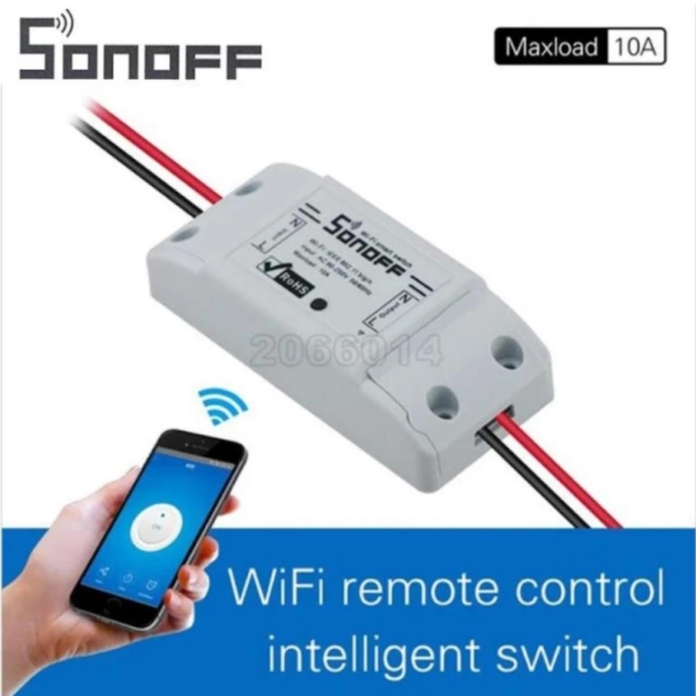 Bộ công tắc thông minh SonOFF Basic 10A điều khiển bật tắt và hẹn giờ thiết bị điện qua Wifi-3G-4G