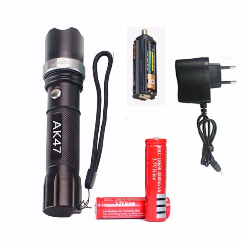 Bảng giá Mua Bộ đèn pin sạc điện siêu sáng AK47 chống thấm nước(TẶNG PIN)