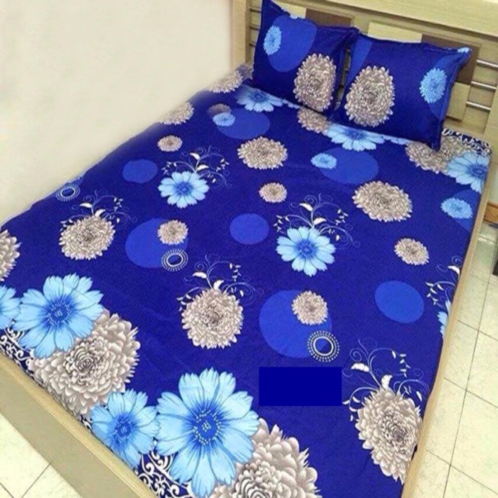 Bộ ga giường Hoa bóng than 1m6x2m