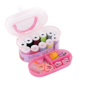 Bộ kim chỉ, dụng cụ may vá đa năng + bấm móng tay (Hồng)