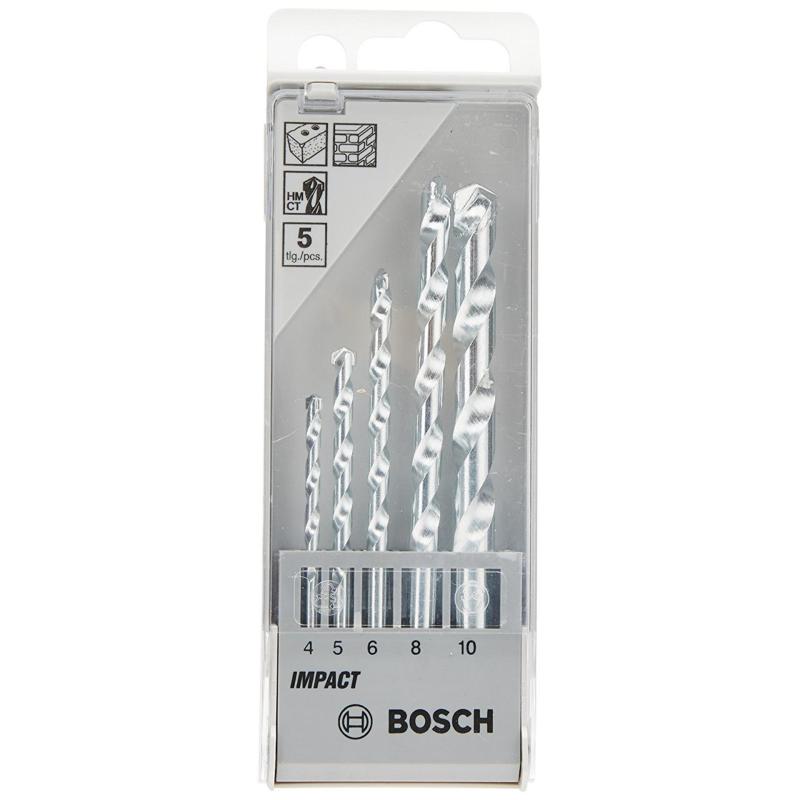 Bộ mũi khoan tường 5 cây Bosch 2608590090 (Xám)