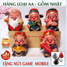 Giá Khuyến Mại Bộ tượng may mắn 5 ông thần tài Phúc – Lộc – Thọ + Tặng free nút game Mobile  