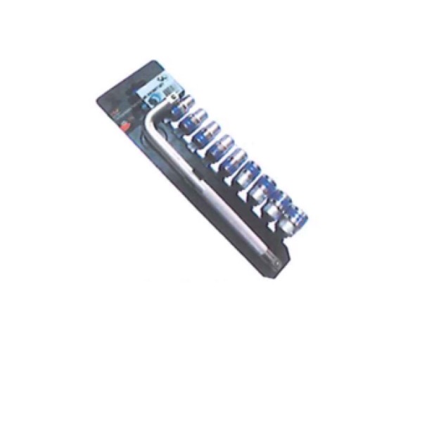 Bộ tuýp 10 chi tiết 1/2 cần cong L TOP tbs12250 Mi Shop (Bạc)