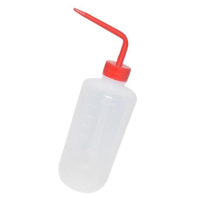 BolehDeals 500ml Garden Watering Can Plastic Squeeze Water Soap Wash Bottle Curved Red - intl