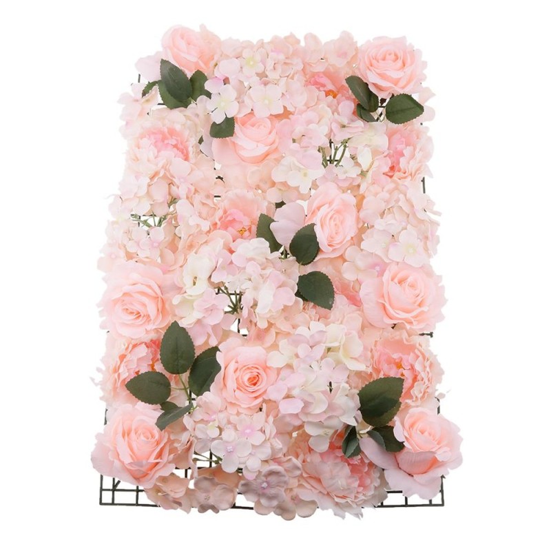 BolehDeals Creative Artificial Flower Wall Panel Wedding Background Decor  Photo Props A - intl