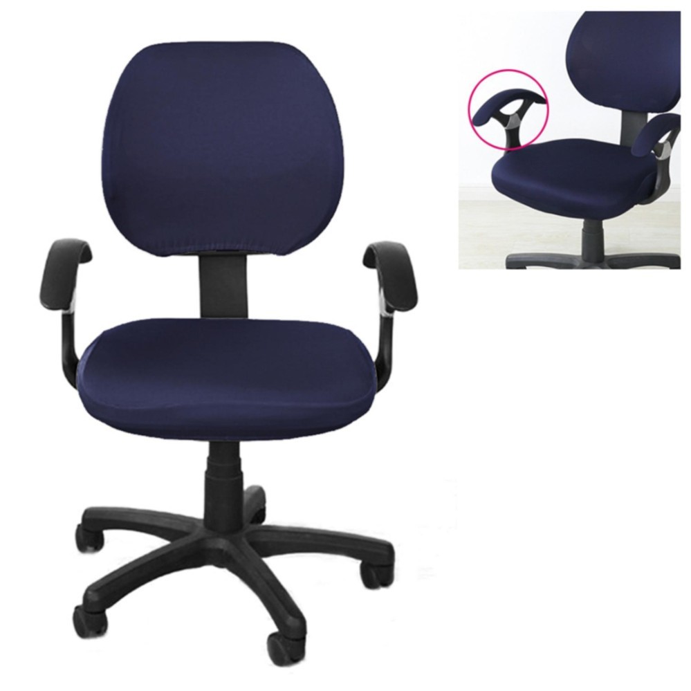 Brand New Office Separated Chair Cover Flower Type Swivel Chair Computer Armchair Protector Executive Task Slipcover Back Seat Cover