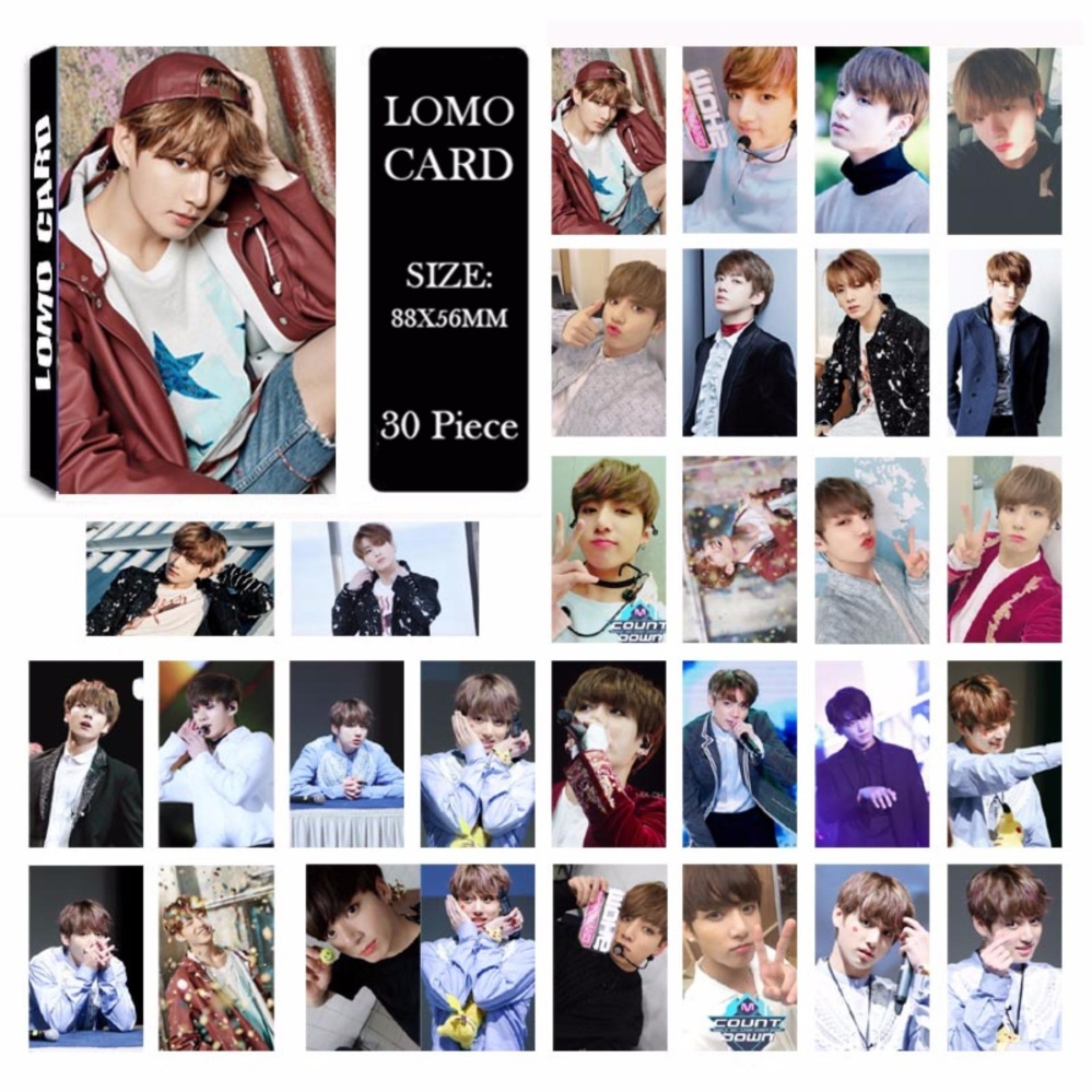 BTS Bangtan Boys YOU NEVER WALK ALONE JUNGKOOK Album LOMO Cards NewFashion Self Made Paper Photo