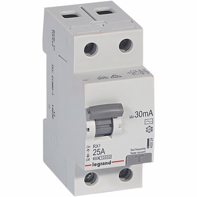 Bảng giá Mua Cầu dao chống dòng rò Legrand Pháp - RCD RX³ 2P 25A 30mA