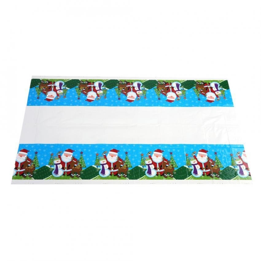 Hình ảnh Christmas PVC Disposable Tablecloth Xmas Kitchen Table Protector The Elderly - intl