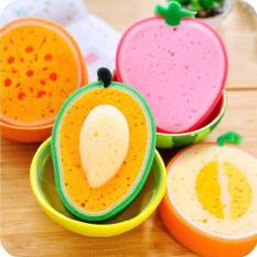 Combo 02 Miếng rửa chén bát, bọt biển rửa chén hình trái cây xinh xắn trong bếp( giao màu ngẫu nhiên)