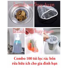 Combo 100 túi lọc rác bồn rửa