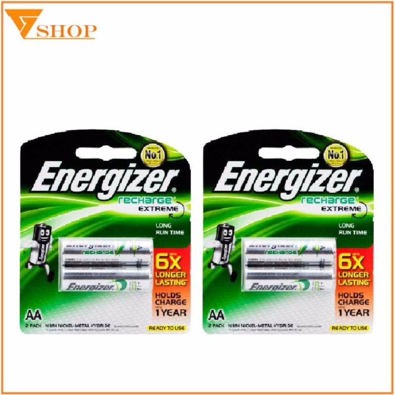 Bảng giá Combo 2 vỉ Pin sạc AA Energizer 2300mah
