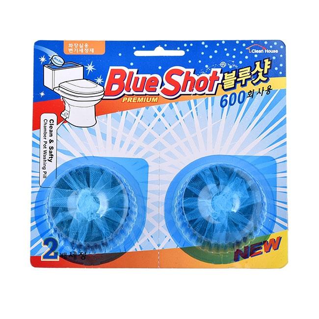 Combo 2 viên tẩy toilet Blue Shot Hàn Quốc 600 lần xả/viên