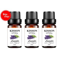 Combo 3 chai tinh dầu thiên nhiên oải hương LAVENDER KISSON 10ml