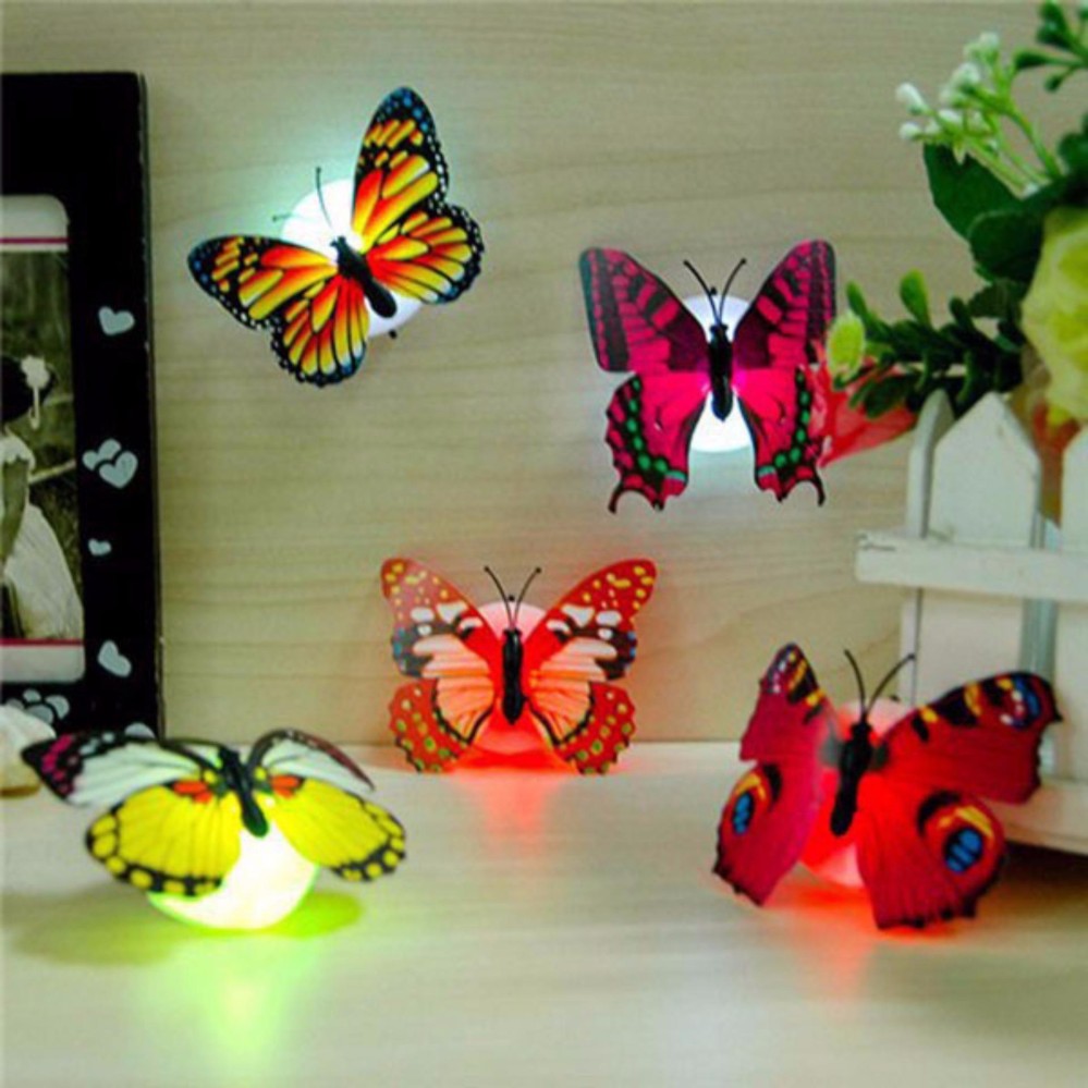 Combo 5 đèn bướm trang trí đa sắc