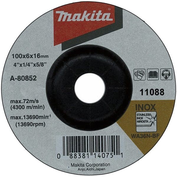 Đá mài inox Makita A-80852 (Đen)