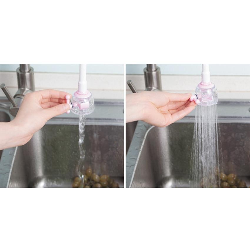 Đầu vòi rửa chén 2 chế độ phun, ống dẻo xoay đa chiều tiết kiệm nước