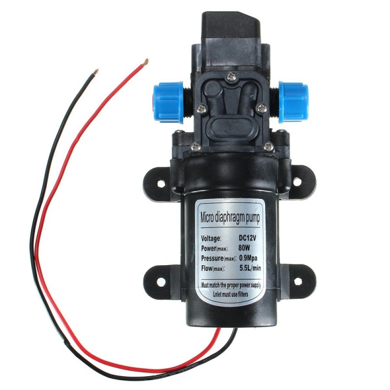 DC12V 80W 0142 Motor 5.5L/Min High Pressure Diaphragm Water Self Priming Pump - intl