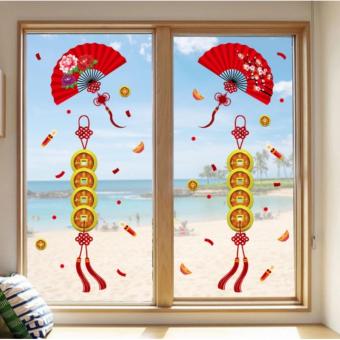 Decal trang trí Tết độc đáo khổ lớn 60x90 (Mẫu 4)  