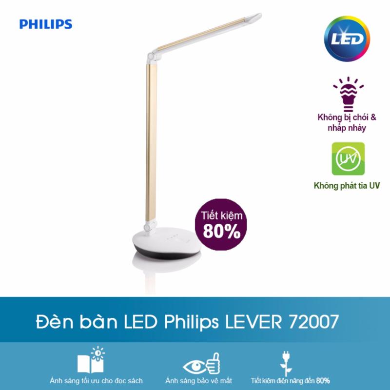 Bảng giá Mua Đèn bàn LED Philips LEVER 72007 (Bạc)
