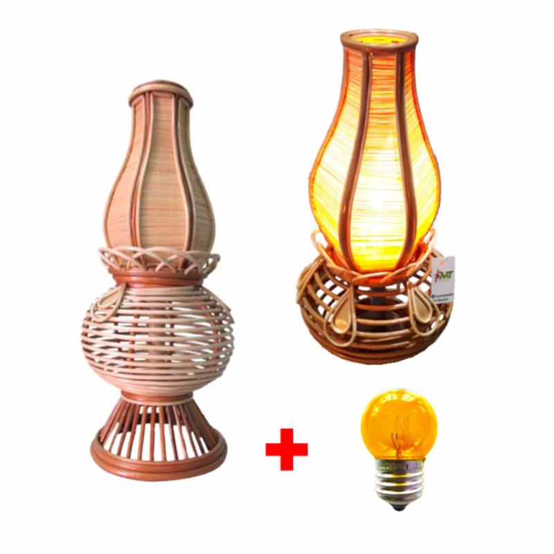 Bảng giá Mua Đèn mây trang trí, đèn ngủ MTDM08-mây tre thủ công