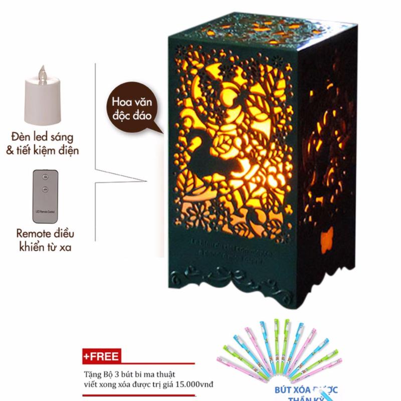 Bảng giá Mua Đèn ngủ đẹp giá rẻ điều khiển bằng remote + Tặng bộ 3 bút bi ma thuật viết xong xóa được