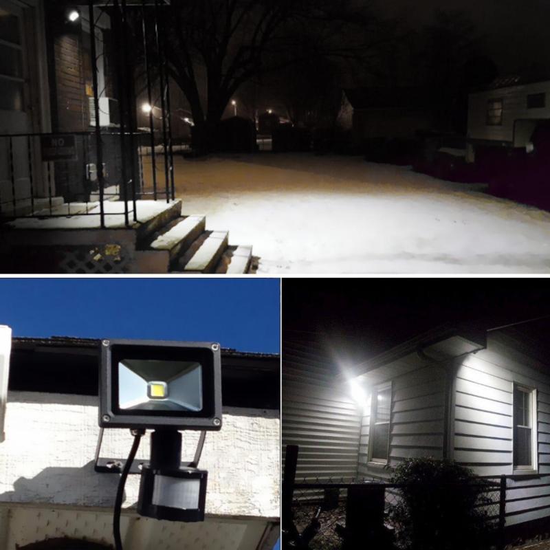 Bảng giá Đèn pha Led kết hợp cảm biến chuyển động hồng ngoại 10W