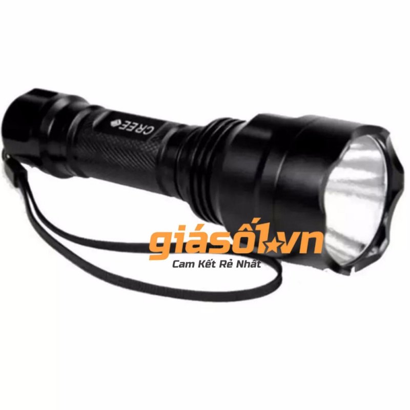 Bảng giá Mua Đèn pin cầm tay siêu sáng Ultrafire C8 (Đen)(Đen)